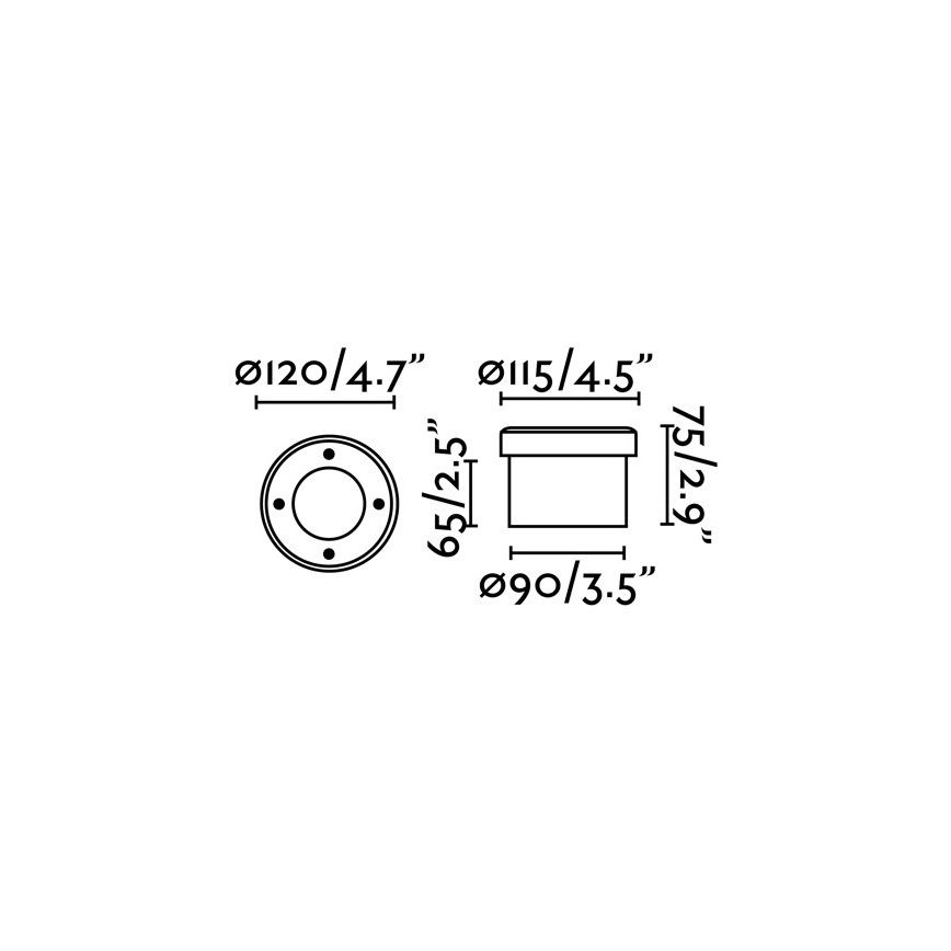 FARO 71495 - LED lampe til indkørsel LIO 1xGX53/6W/230V IK08 IP67