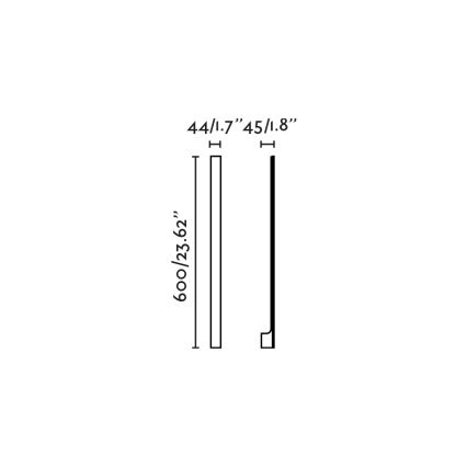 FARO 71800 - LED udendørs væglampe LIME LED/6W/230V 2700/3000/4000K 60 cm CRI 90 IP65 sort