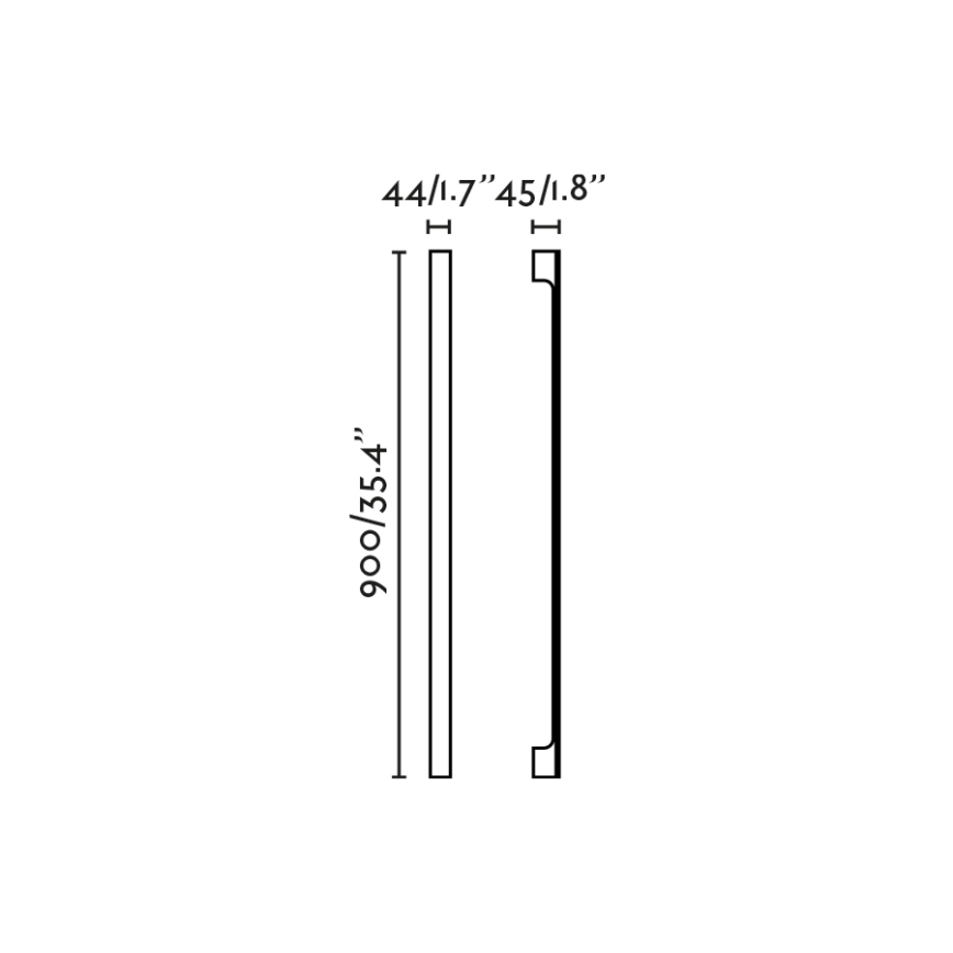 FARO 71803 - LIME udendørs LED-væglampe 10W 230V 2700/3000/4000K 90 cm CRI 90 IP65 sort