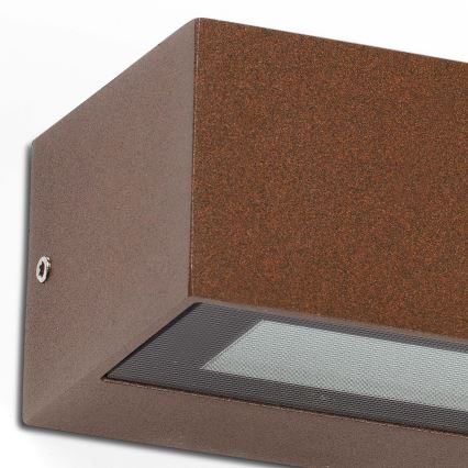FARO 71905 - LED udendørs væglampe DORO 2xLED/10W/230V IP65 brun