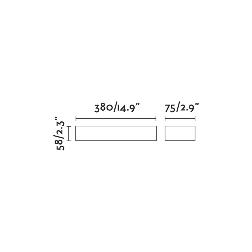 FARO 71905 - LED udendørs væglampe DORO 2xLED/10W/230V IP65 brun