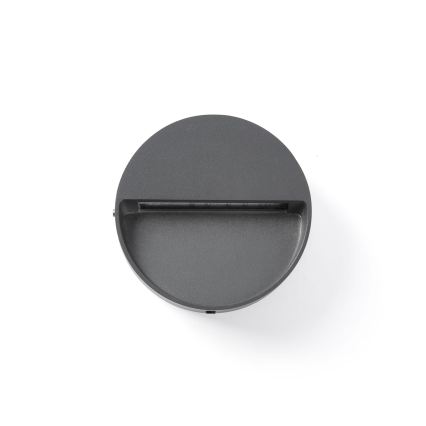 FARO 71960 - LED trappearmatur DUNE LED/3W/230V 2200/2700/3200/4000K IP65 antracit rund