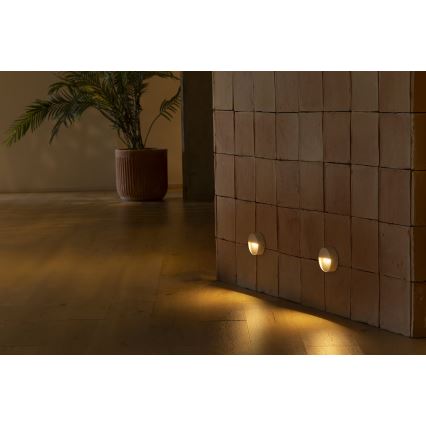 FARO 71961 - LED trappearmatur DUNE LED/3W/230V 2200/2700/3200/4000K IP65 hvid rund