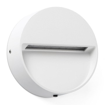 FARO 71961 - LED trappearmatur DUNE LED/3W/230V 2200/2700/3200/4000K IP65 hvid rund
