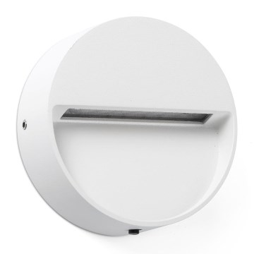 FARO 71961 - LED trappebelysning DUNE LED/3W/230V 2200/2700/3200/4000K IP65 hvid rund
