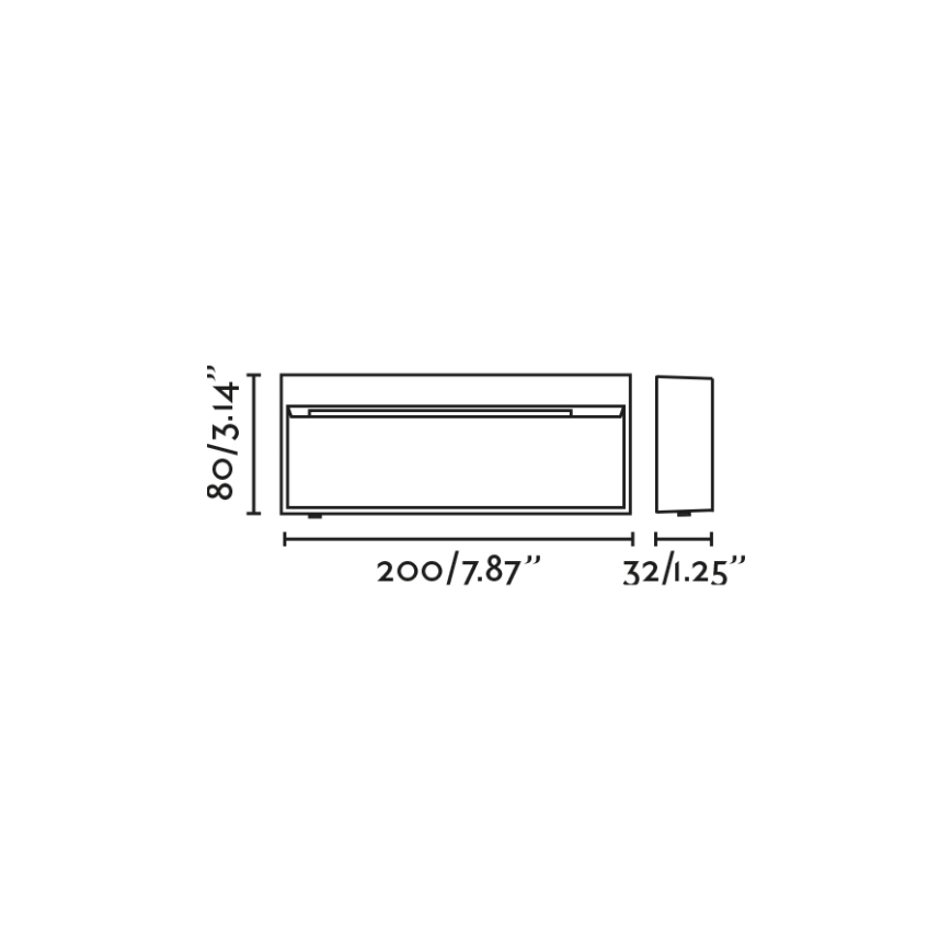 FARO 71966 - LED trappearmatur DUNE LED/6W/230V 2200/2700/3200/4000K IP65 antracit rektangulær