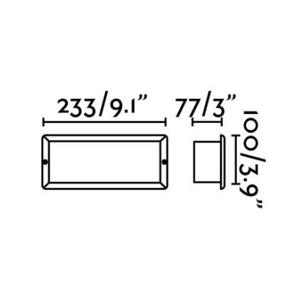 FARO 72092 - Udendørs LED indbygningslampe STRIPE-2 LED/5W/230V IP54