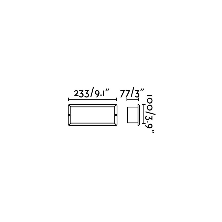 FARO 72092 - Udendørs LED indbygningslampe STRIPE-2 LED/5W/230V IP54