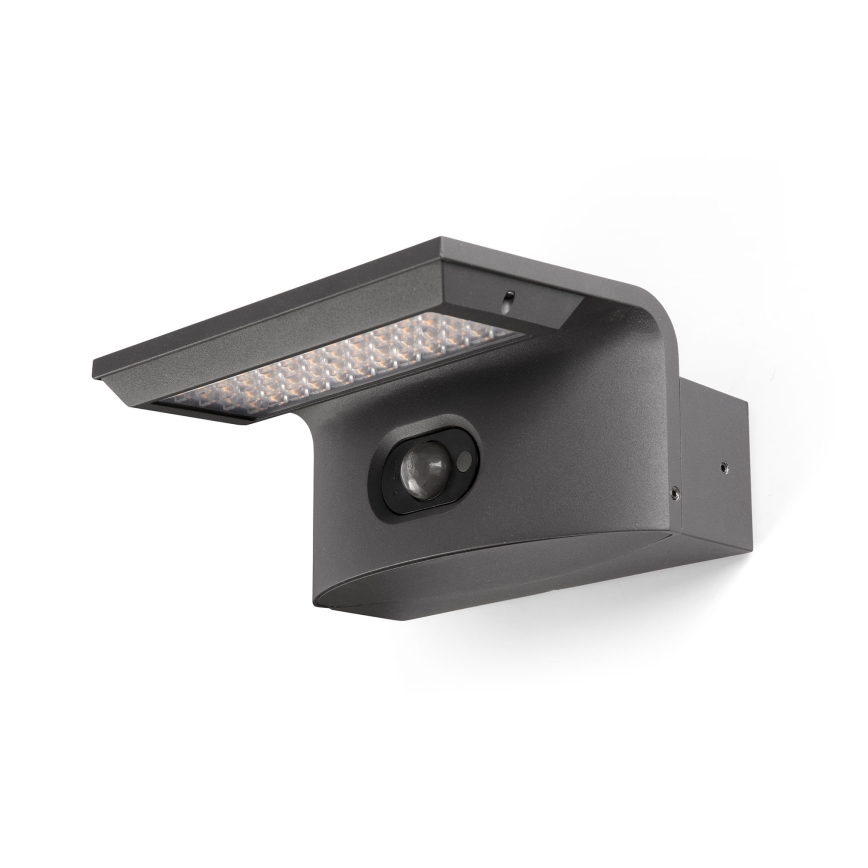 FARO 74456 - LED solcelledrevet væglampe med sensor LUMA LED/5W/3,7/230V IP65 antracit