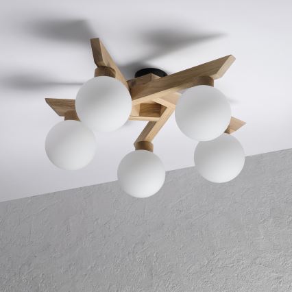 Fastmonteret loftlampe ANTONIO 5xG9/5W/230V eg/hvid