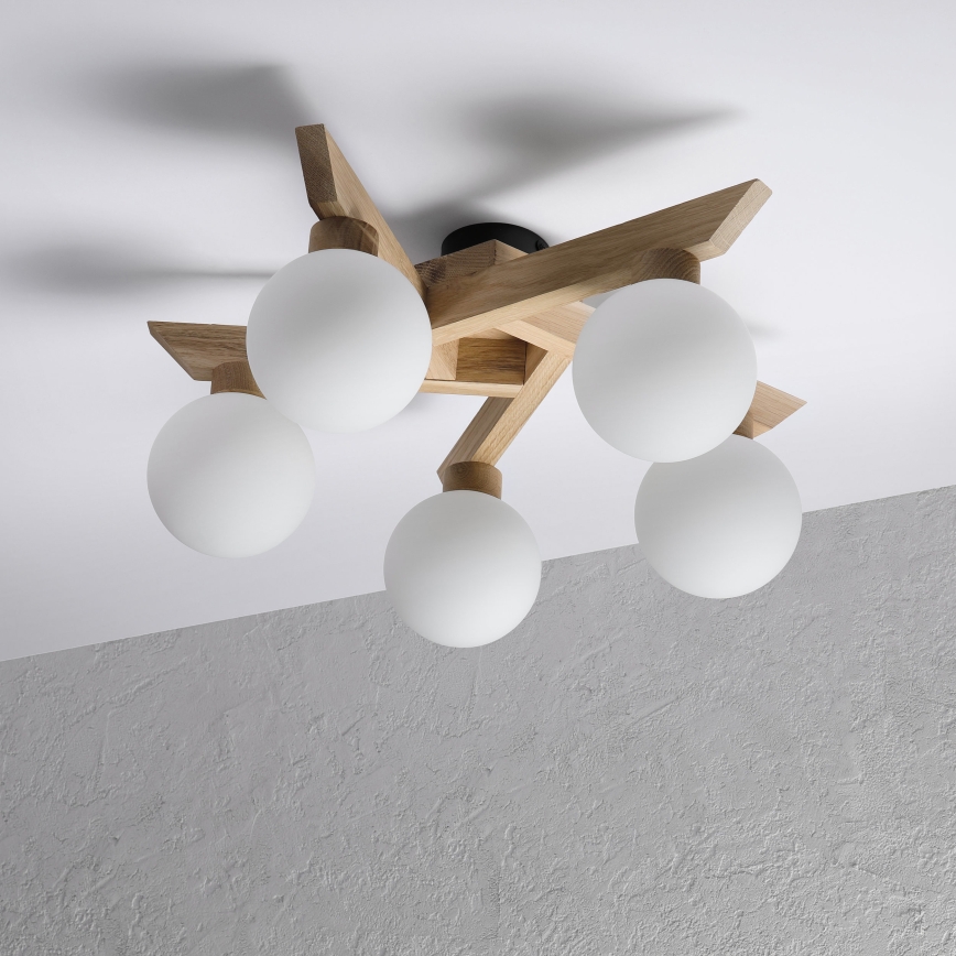 Fastmonteret loftlampe ANTONIO 5xG9/5W/230V eg/hvid