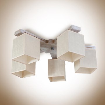 Fastmonteret lysekrone BERGAMO 5xE27/60W/230V