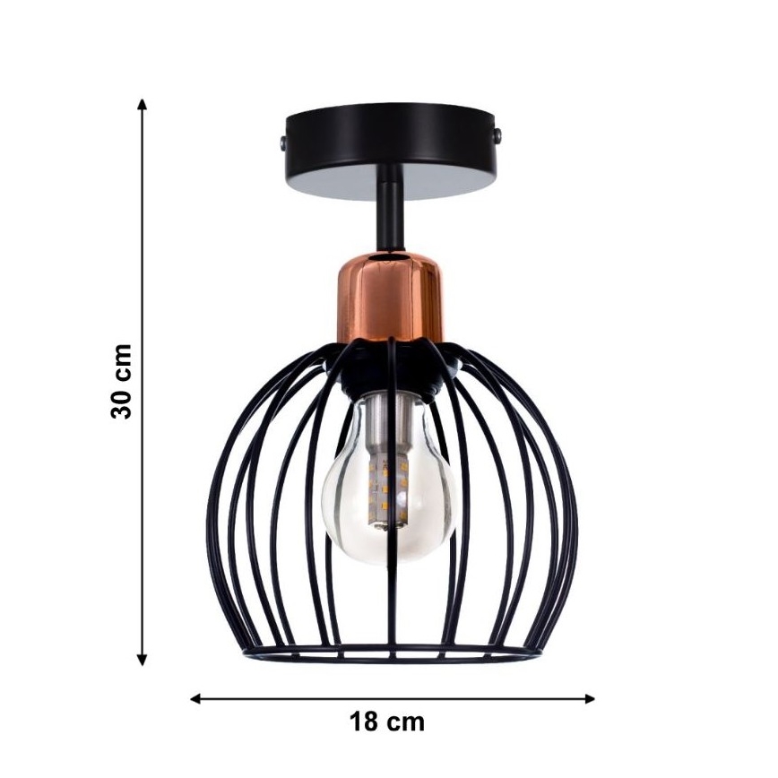 Fastmonteret lysekrone CELTA 1xE27/40W/230V