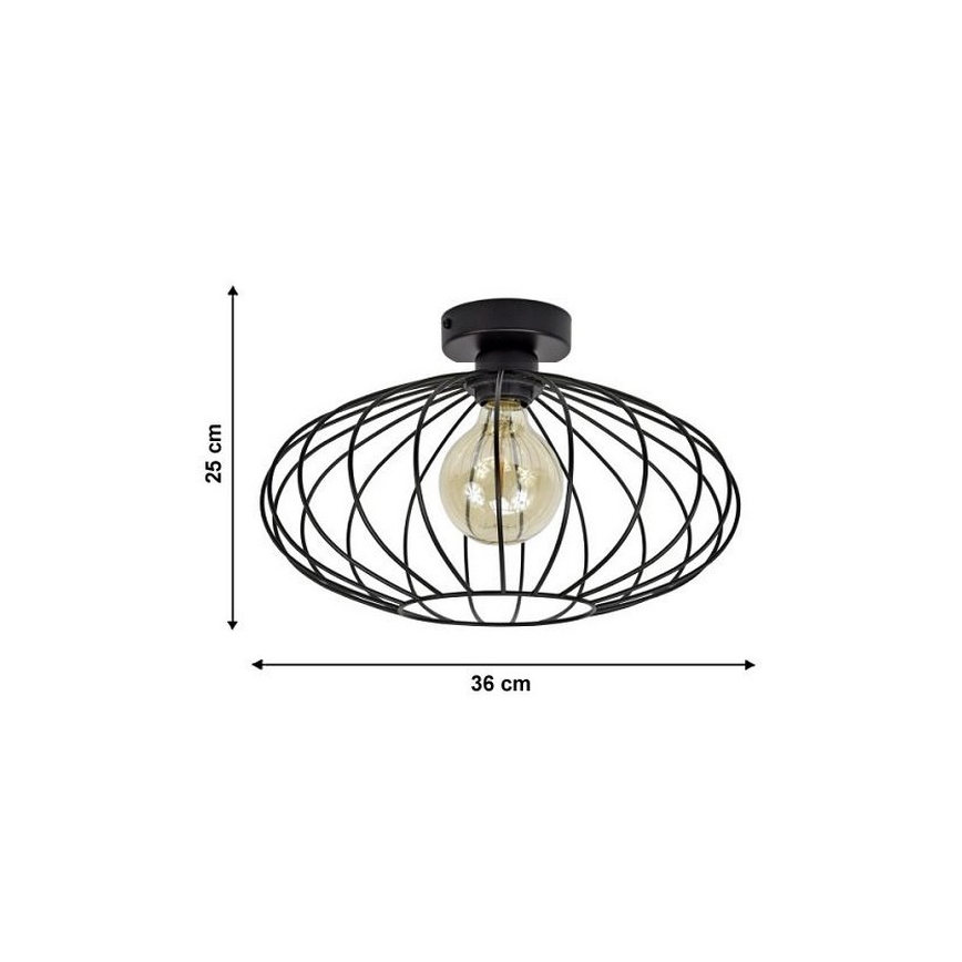Fastmonteret lysekrone EARTH L 1xE27/60W/230V