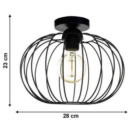 Fastmonteret lysekrone EARTH L 1xE27/60W/230V