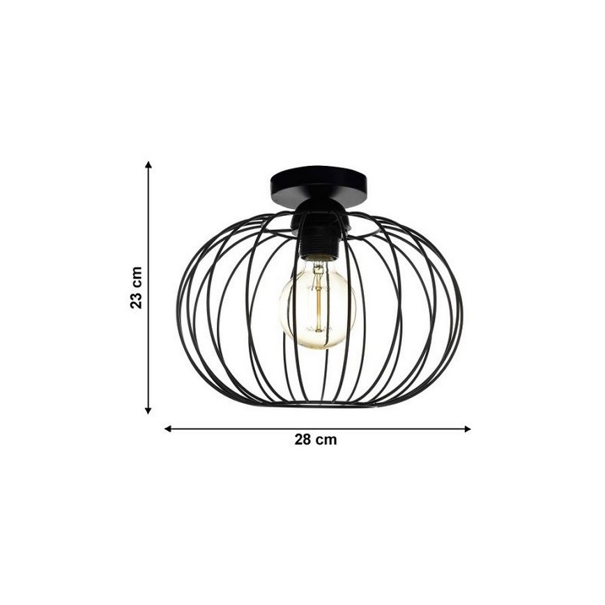 Fastmonteret lysekrone EARTH L 1xE27/60W/230V