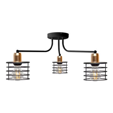 Fastmonteret lysekrone EDISON 3xE27/15W/230V