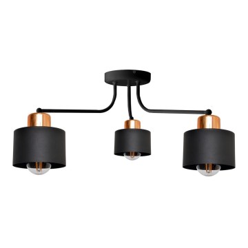 Fastmonteret lysekrone EDISON 3xE27/15W/230V