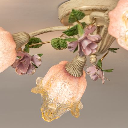 Fastmonteret lysekrone FIORINTINO 4xE14/40W/230V