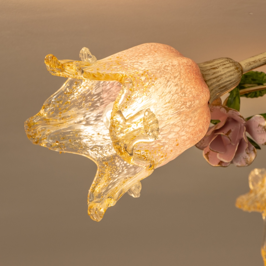 Fastmonteret lysekrone FIORINTINO 4xE14/40W/230V