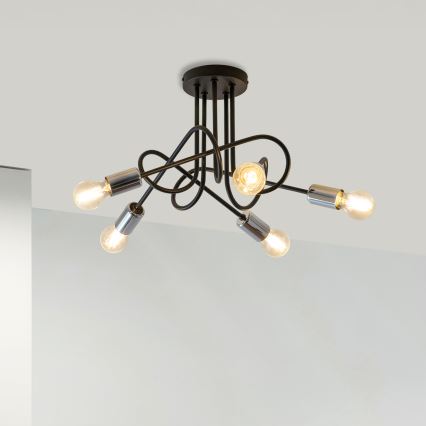 Fastmonteret lysekrone OXFORD 5xE27/15W/230V