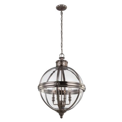 Feiss - Pendel med kædeophæng ADAMS 4xE14/60W/230V bronze