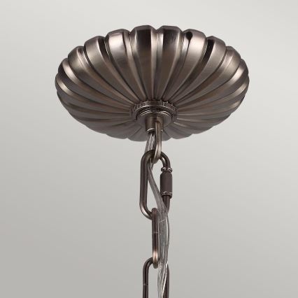 Feiss - Pendel med kædeophæng ADAMS 4xE14/60W/230V bronze