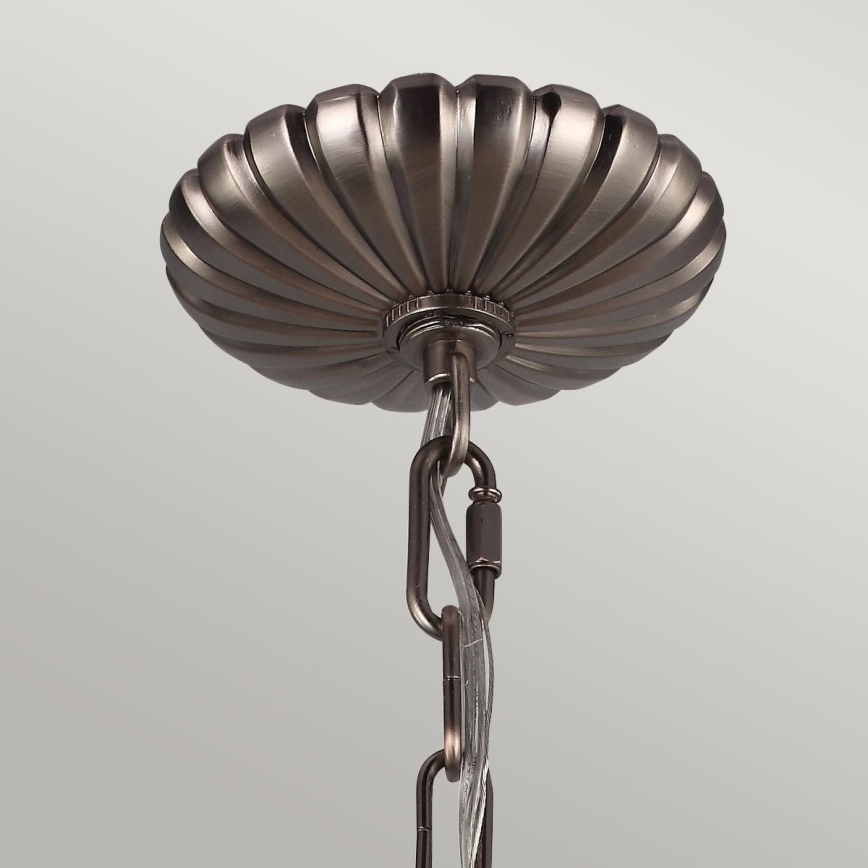 Feiss - Pendel med kædeophæng ADAMS 4xE14/60W/230V bronze