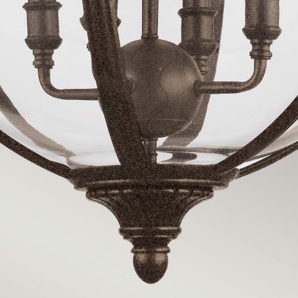 Feiss - Pendel med kædeophæng ADAMS 4xE14/60W/230V bronze
