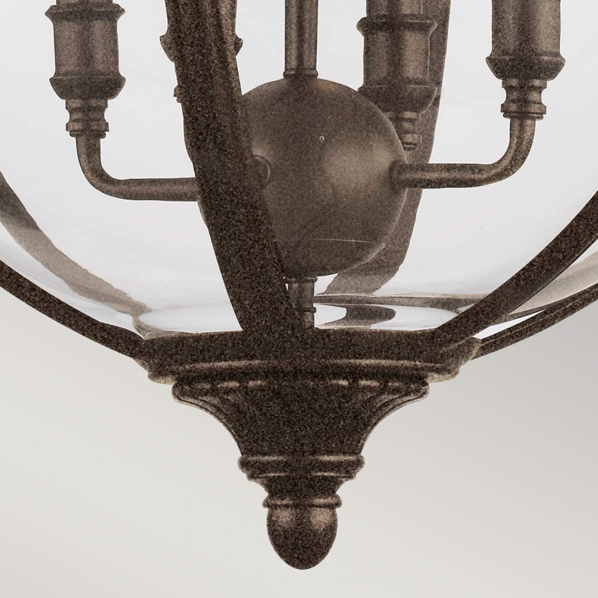 Feiss - Pendel med kædeophæng ADAMS 4xE14/60W/230V bronze