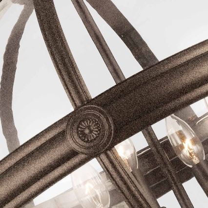 Feiss - Pendel med kædeophæng ADAMS 4xE14/60W/230V bronze