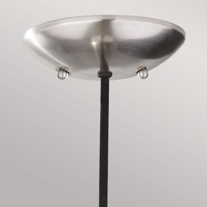 Feiss - Pendel på ledning BESO 1xE27/60W/230V mat krom/sort