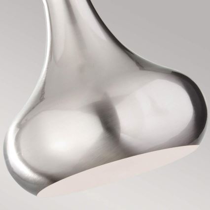 Feiss - Pendel på ledning BESO 1xE27/60W/230V mat krom/sort