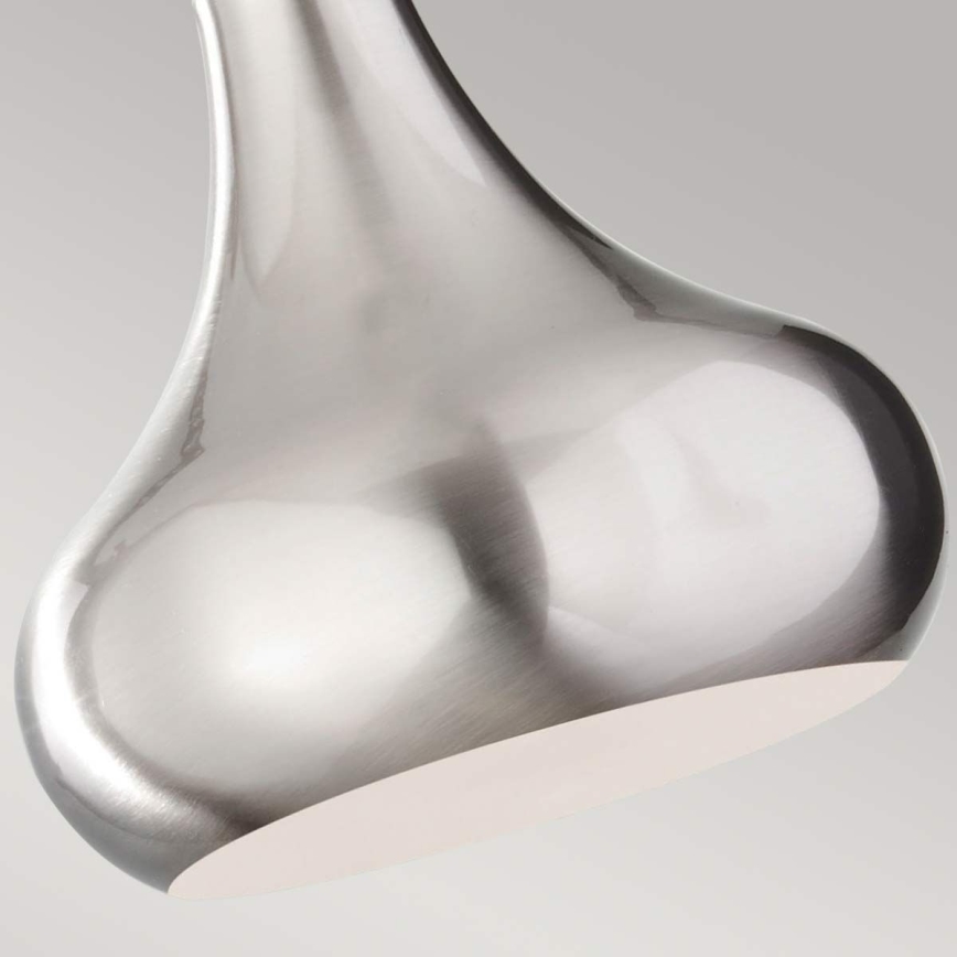 Feiss - Pendel på ledning BESO 1xE27/60W/230V mat krom/sort