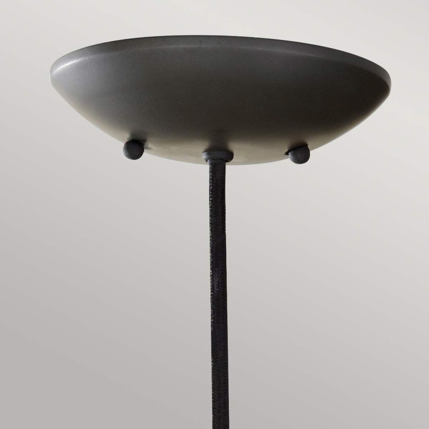 Feiss - Pendel med kabelophæng BESO 1xE27/60W/230V Ø 17,9 cm sort/kobber
