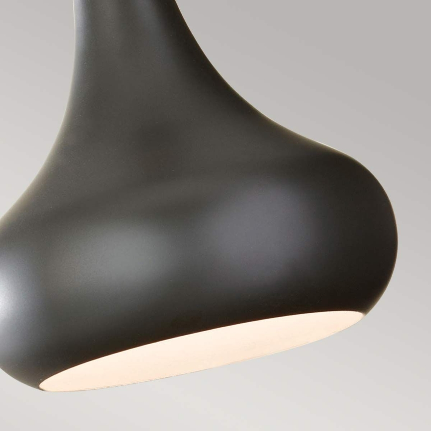 Feiss - Pendel med kabelophæng BESO 1xE27/60W/230V Ø 17,9 cm sort/kobber