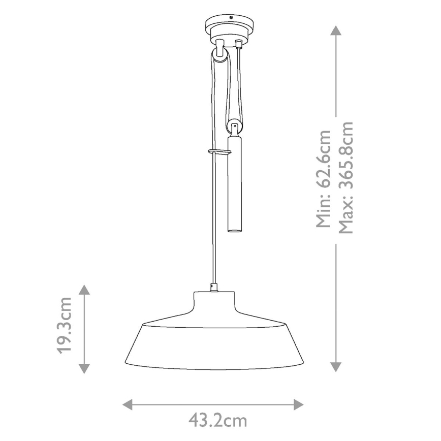 Feiss - Pendel CANDOR 1xE27/60W/230V
