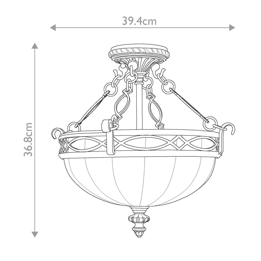 Feiss - Loftlampe DRAWING ROOM 2xE27/60W/230V