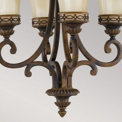 Feiss - Pendel med kædeophæng DRAWING ROOM 4xE27/60W/230V
