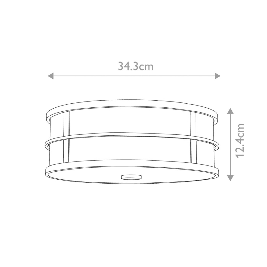 Feiss - Loftlampe FUSION 3xE27/40W/230V Ø 34,3 cm, guld
