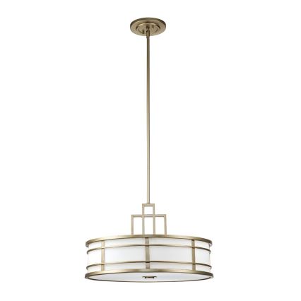 Feiss - FUSION loftlampe på stang, 3xE27/40W/230V, guldfarvet