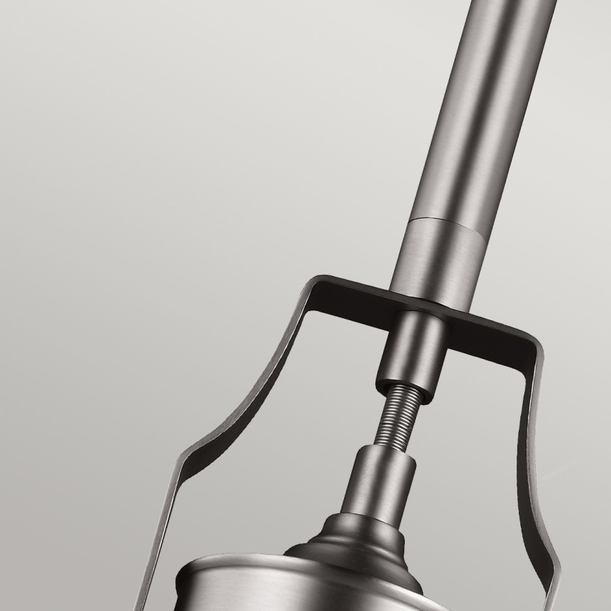 Feiss - Pendellampe HOBSON 1xE27/60W/230V sølvfarvet