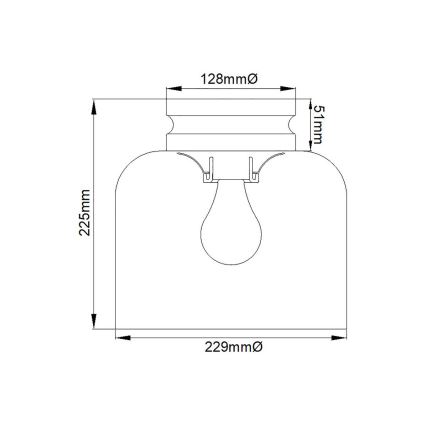 Feiss - Loftlampe HOUNSLOW 1xE27/60W/230V poleret krom