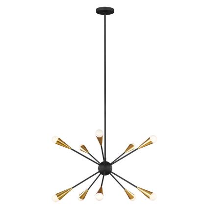 Feiss - LED pendel JAX 10xG9/3W/230V sort/guldfarvet