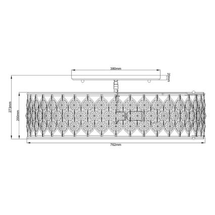 Feiss - Loftlampe LUCIA 6xE27/60W/230V