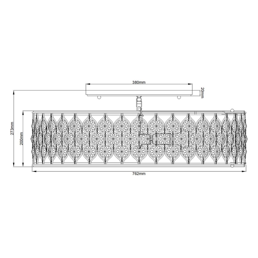 Feiss - Loftlampe LUCIA 6xE27/60W/230V