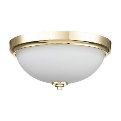 Feiss - MALIBU badeværelsesloftlampe 2xE27/60W/230V IP44, guld