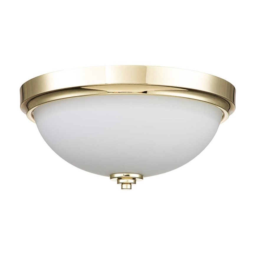 Feiss - MALIBU badeværelsesloftlampe 2xE27/60W/230V IP44, guld