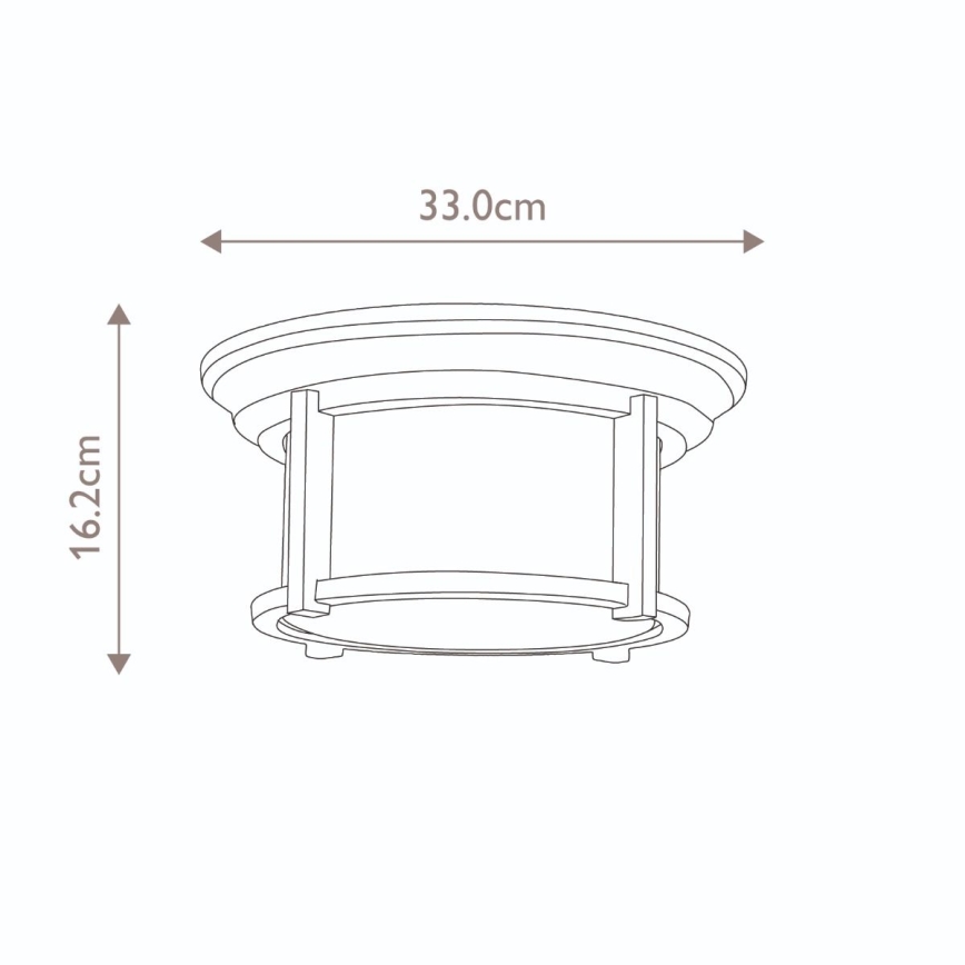 Feiss - Udendørs loftlampe MERRIL 2xE27/60W/230V IP44