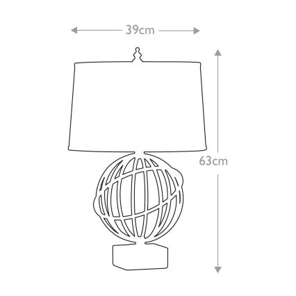 Feiss - Bordlampe SPENCER 1xE27/60W/230V